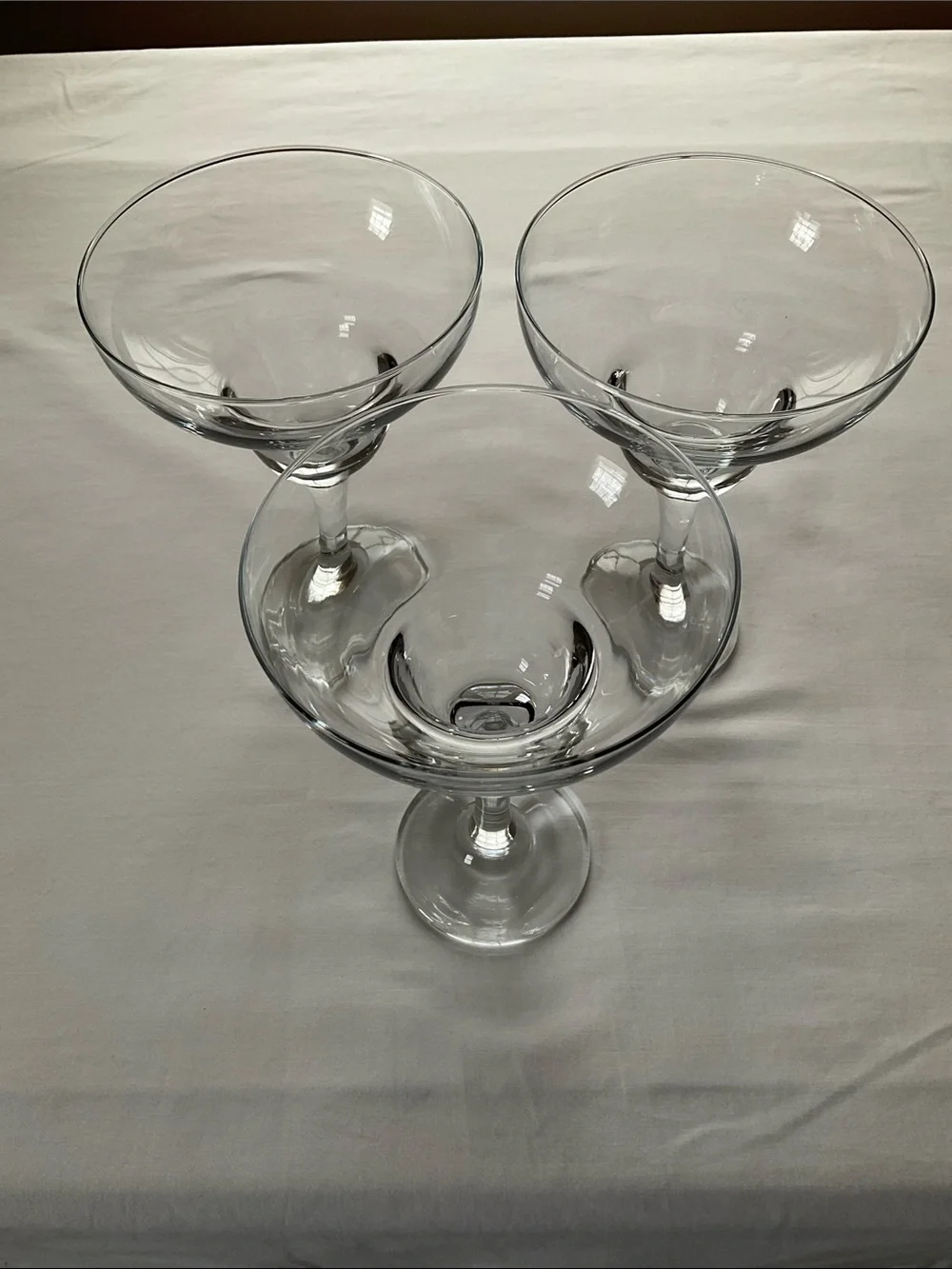 Set of 4 Clear Glass Margarita glasses 8 Ounces